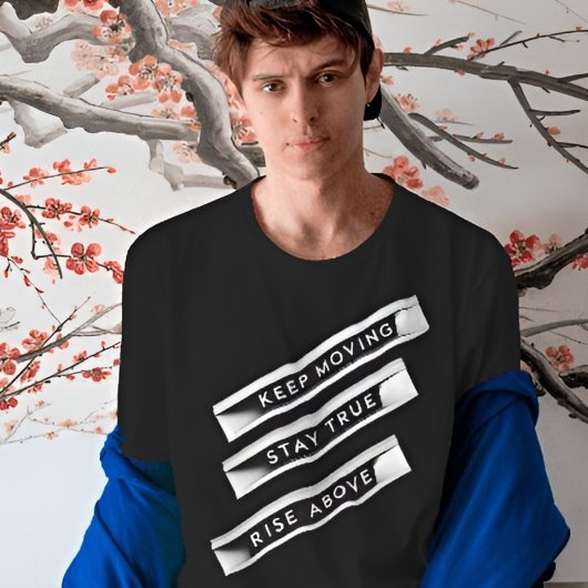 上の保動動ステイ真の上昇 | やる気を起こさせる Tシャツ