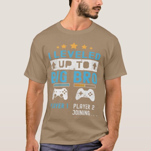 上の兄貴ゲーマーにレベルアップ！新しいプレイヤーが参加 Tシャツ (正面)
