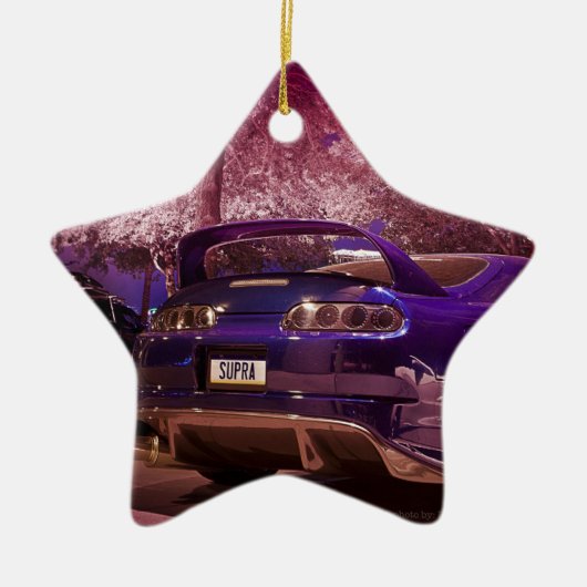 上の写真撮影 セラミックオーナメント (正面)