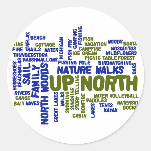 上の北語 ラウンドシール (正面)