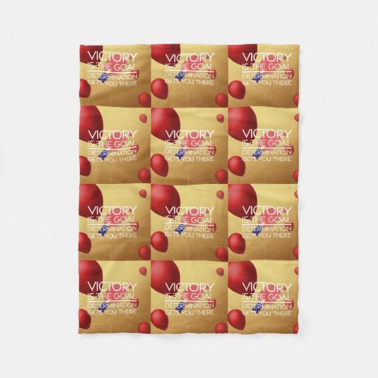上の卓球の勝利 フリースブランケット (正面)