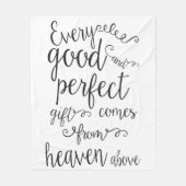 上の天国からの全ての良来い完璧なギフト フリースブランケット (正面)