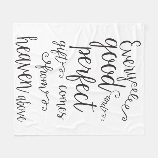 上の天国からの全ての良来い完璧なギフト フリースブランケット (正面(横))