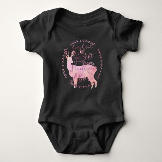 上の天国からの全ての良来い完璧なギフト ベビーボディスーツ (正面)