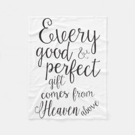 上の天国から来の良い事すべて フリースブランケット