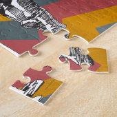 上の女性のバレーボール ジグソーパズル (側面)