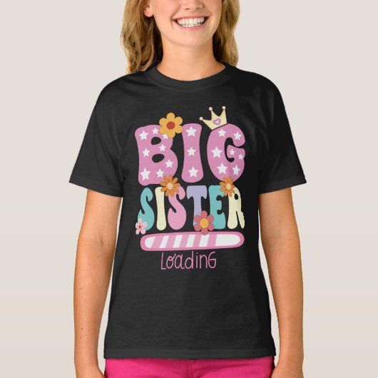 上の妹・姉ができました!お姉ちゃんに昇格 トドラー Tシャツ (正面)