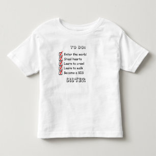 上の子お知らせTシャツ トドラーTシャツ