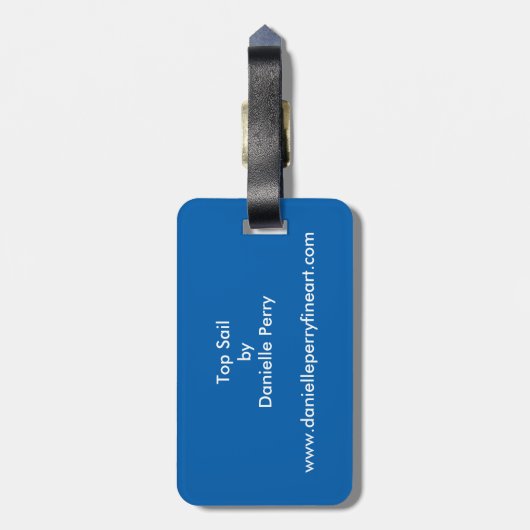 上の帆 ラゲッジタグ (裏面縦)