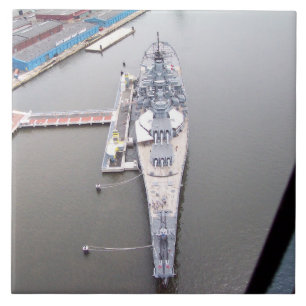 上の戦闘艦ニュージャージー タイル