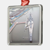 上の戦闘艦ニュージャージー メタルオーナメント (左)