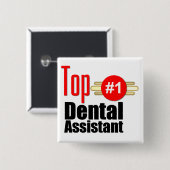 上の歯科助手 缶バッジ (正面&裏面)