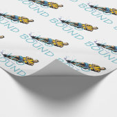 上の水上スキー ラッピングペーパー (角)