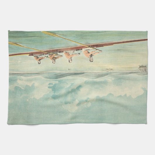 上の漕ぎ手 キッチンタオル (横)