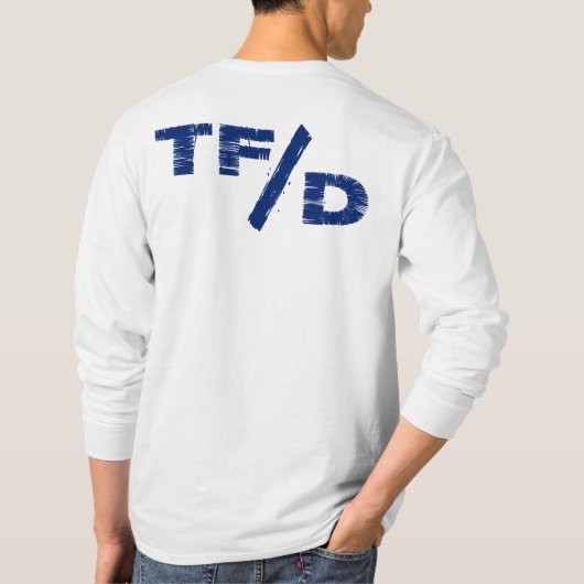 上の燃料のDragsterの長袖のTシャツ Tシャツ (裏面)