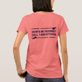 上の矢印 Tシャツ (裏面)