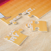 上の空手のスローガン ジグソーパズル (側面)