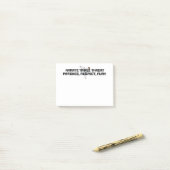 上の空手のスローガン ポストイット (デスク上)