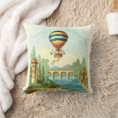 上の空気旅行 クッション (ブランケット)