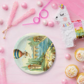 上の空気旅行 ペーパープレート (パーティー)