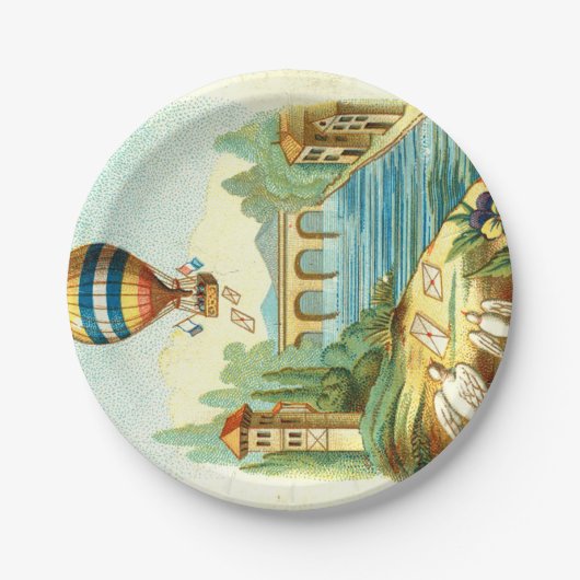 上の空気旅行 ペーパープレート (正面)