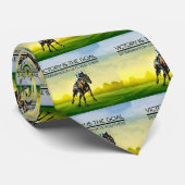 上の競馬の勝利のスローガン ネクタイ (ロール)