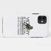 上の競馬の勝利のスローガン Case-Mate iPhoneケース (裏面(横))