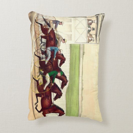 上の競馬は私の生命です アクセントクッション (裏面(縦))