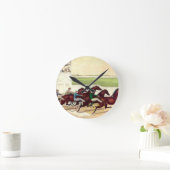 上の競馬は私の生命です ラウンド壁時計 (ホーム)