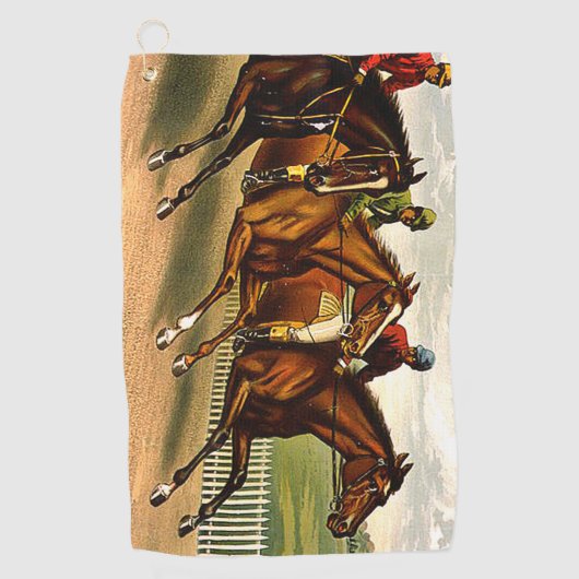 上の競馬 ゴルフタオル (正面)