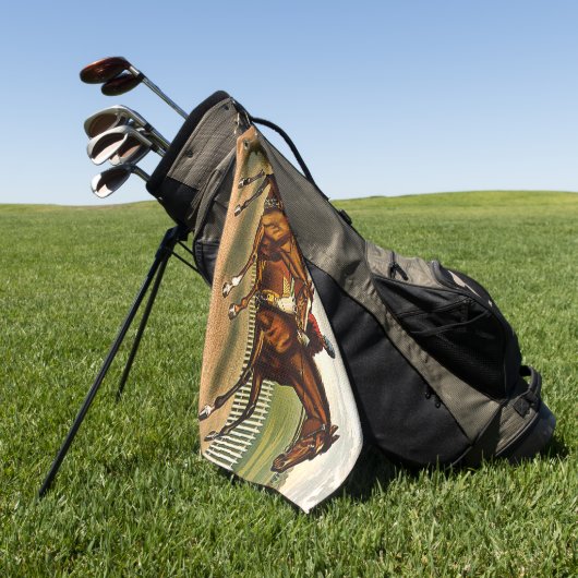 上の競馬 ゴルフタオル (グリーン)