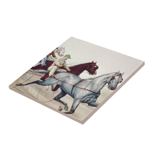 上の繋駕競走 タイル (側面)