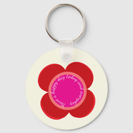 上の花 キーホルダー