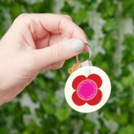 上の花 キーホルダー