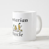 上の菜食主義筋肉 ジャンボコーヒーマグカップ (正面右)