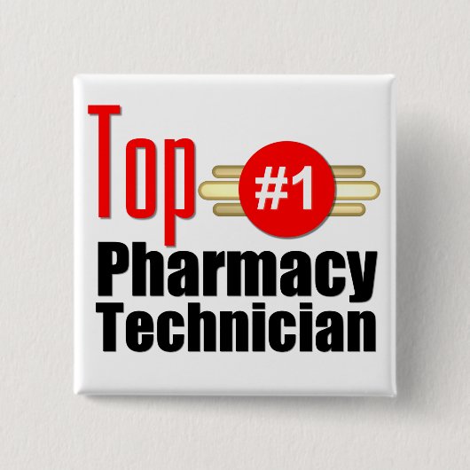 上の薬学の技術者 缶バッジ (正面)