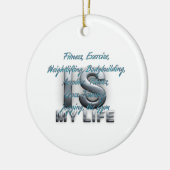 上の訓練は私の生命です セラミックオーナメント (左)