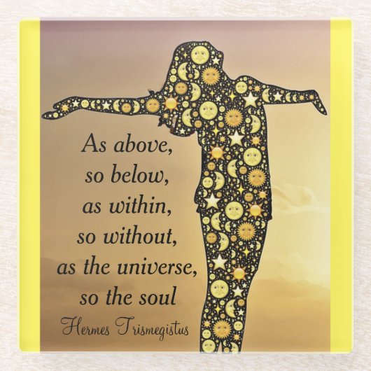 上の通り、コースターの下 ガラスコースター (正面)