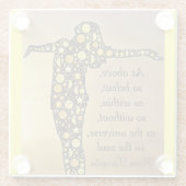 上の通り、コースターの下 ガラスコースター (裏面)