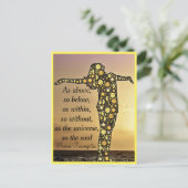 上の通り、下のはがき ポストカード (スタンド正面)