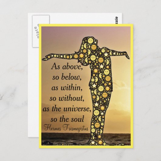 上の通り、下のはがき ポストカード (正面/裏面)