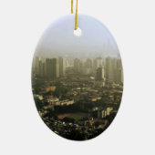 上の都市写真からのソウル セラミックオーナメント (裏面)