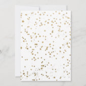 上の金ゴールドムーンドリーミーBohoピンクの赤ちゃんシャワー 招待状 (裏面)