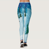 上の雪のバニー レギンス (裏面)