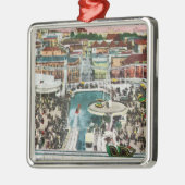 上の# 2からのシュートの眺め メタルオーナメント (左)