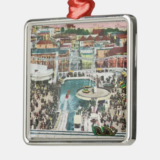 上の# 2からのシュートの眺め メタルオーナメント (左)