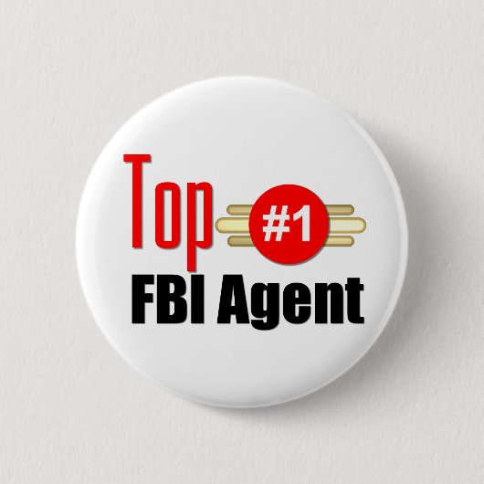 上のFBI捜査官 缶バッジ (正面)