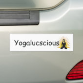 上のYogalotus バンパーステッカー (車上)