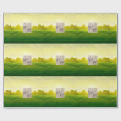 上はゴルフをつなぎます ラッピングペーパー (フラット)