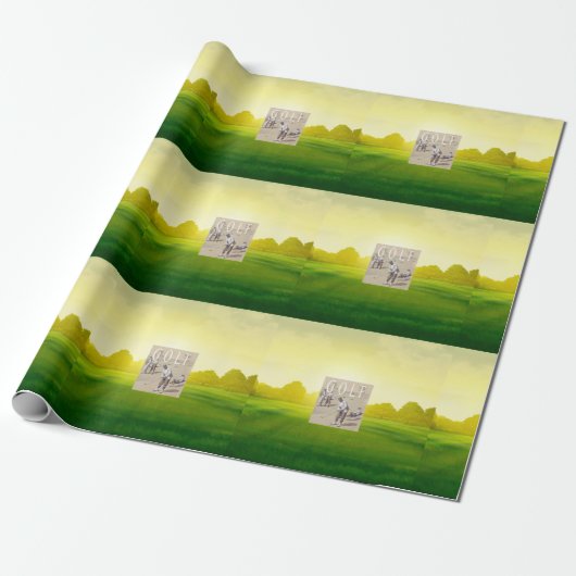 上はゴルフをつなぎます ラッピングペーパー (アンロールド)
